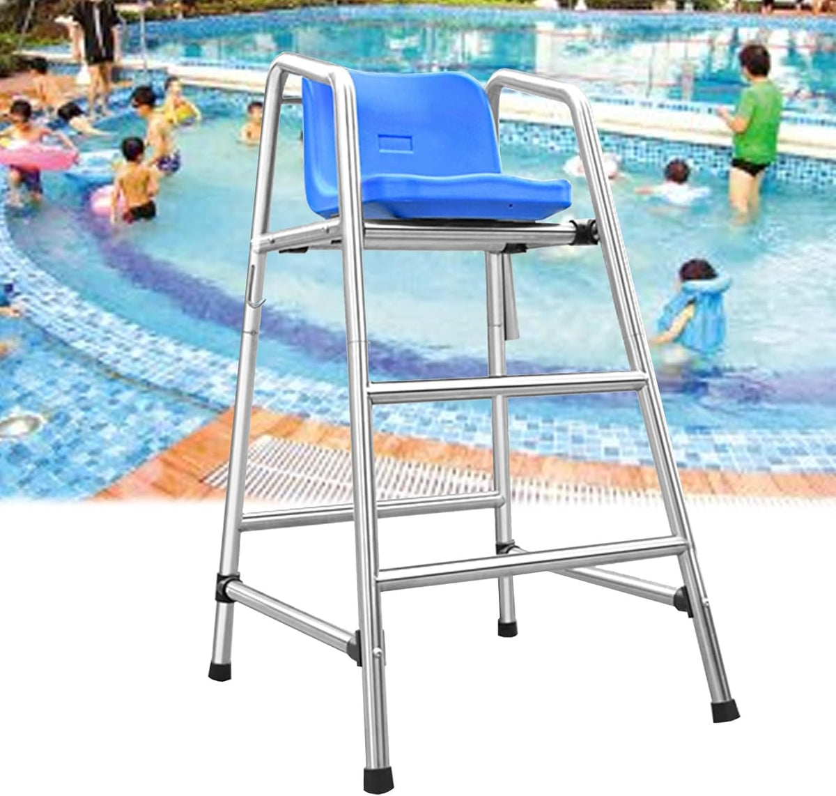 Adults/Kids Life Guard Chairs - 304 Stainless Steel for Beach/Water Park/Lake Outdoor, Swimming Pool Deck Lifeguard Chairs(72x82x120cm/28.3x32.3x47.2inch)