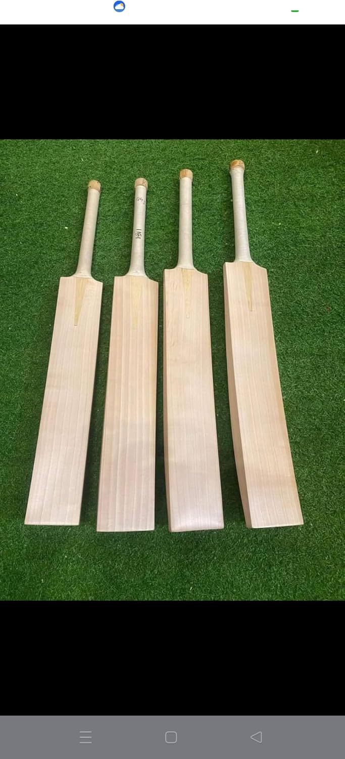N A Sports English Willow Cricket Bat | Grade A Full Size Bat for Leather Ball | Lightweight with Thick Edges & Curved Blade | Ideal for Professional Matches & Practice Nets | Superior Stroke Play.