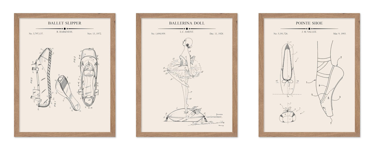 Poster Master 3-Piece Fencing Blueprint Poster - Fencing Garment Patent Print - Fencing Mask Design - Target Art - Sports Design - Technical Drawing Print - Gym or Office Decor - 8x10 Brown Framed