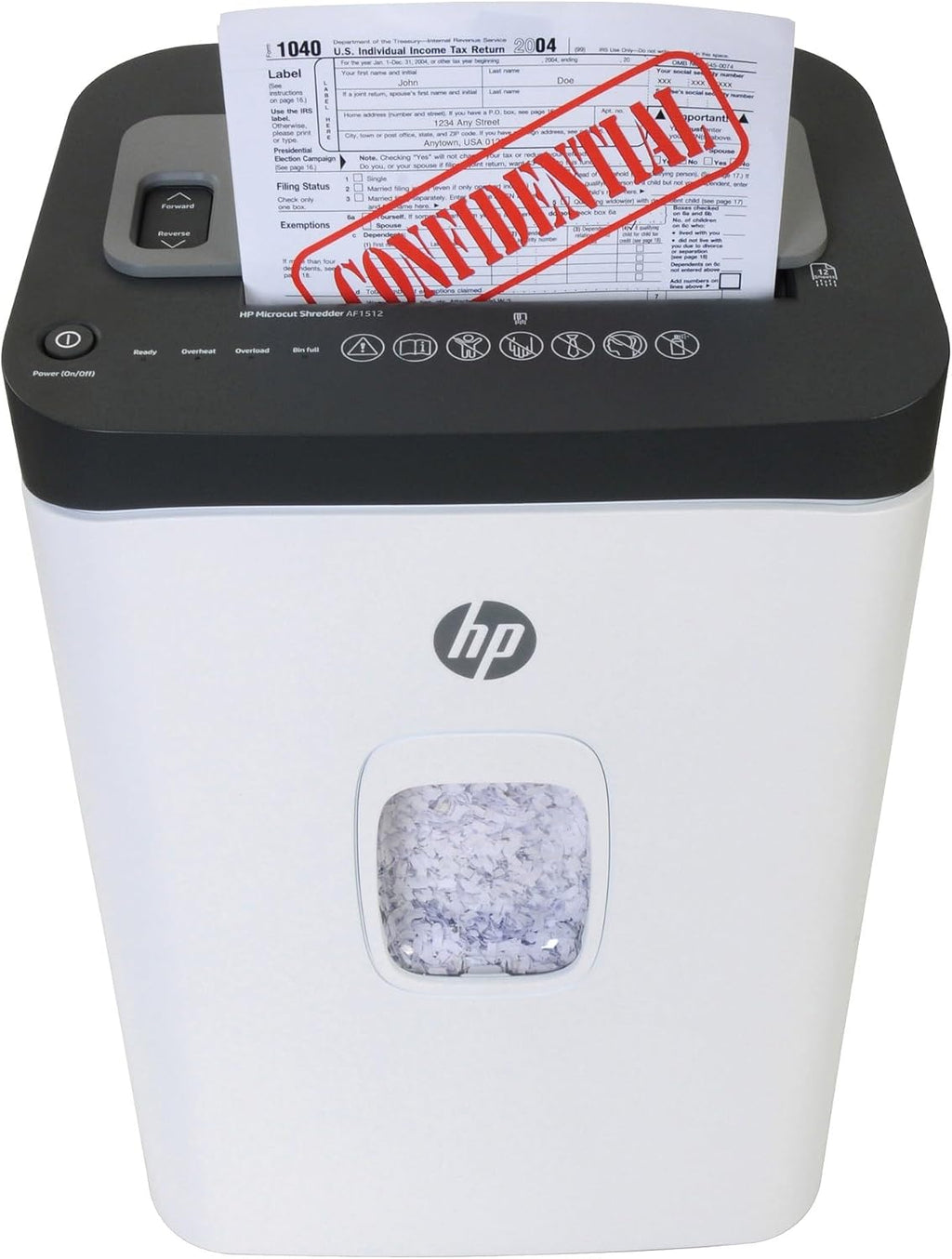 HP - Micro Cut Paper Shredder, 12-Sheet Manual, 150-Sheet Auto Feed