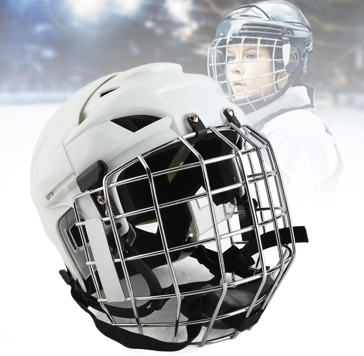 Youth Ice Hockey Helmet Combo with Cage Premium Protection Roller Sports Gear