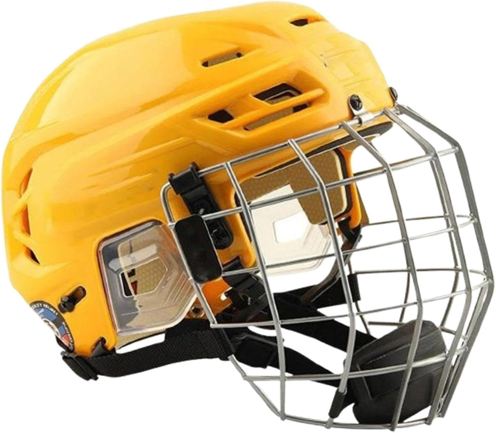 harayaa Hockey Helmet with Facemask Polyethylene Shell Roller Skating Helmet Enhanced Comfort Suitable for Sports Training Competiti