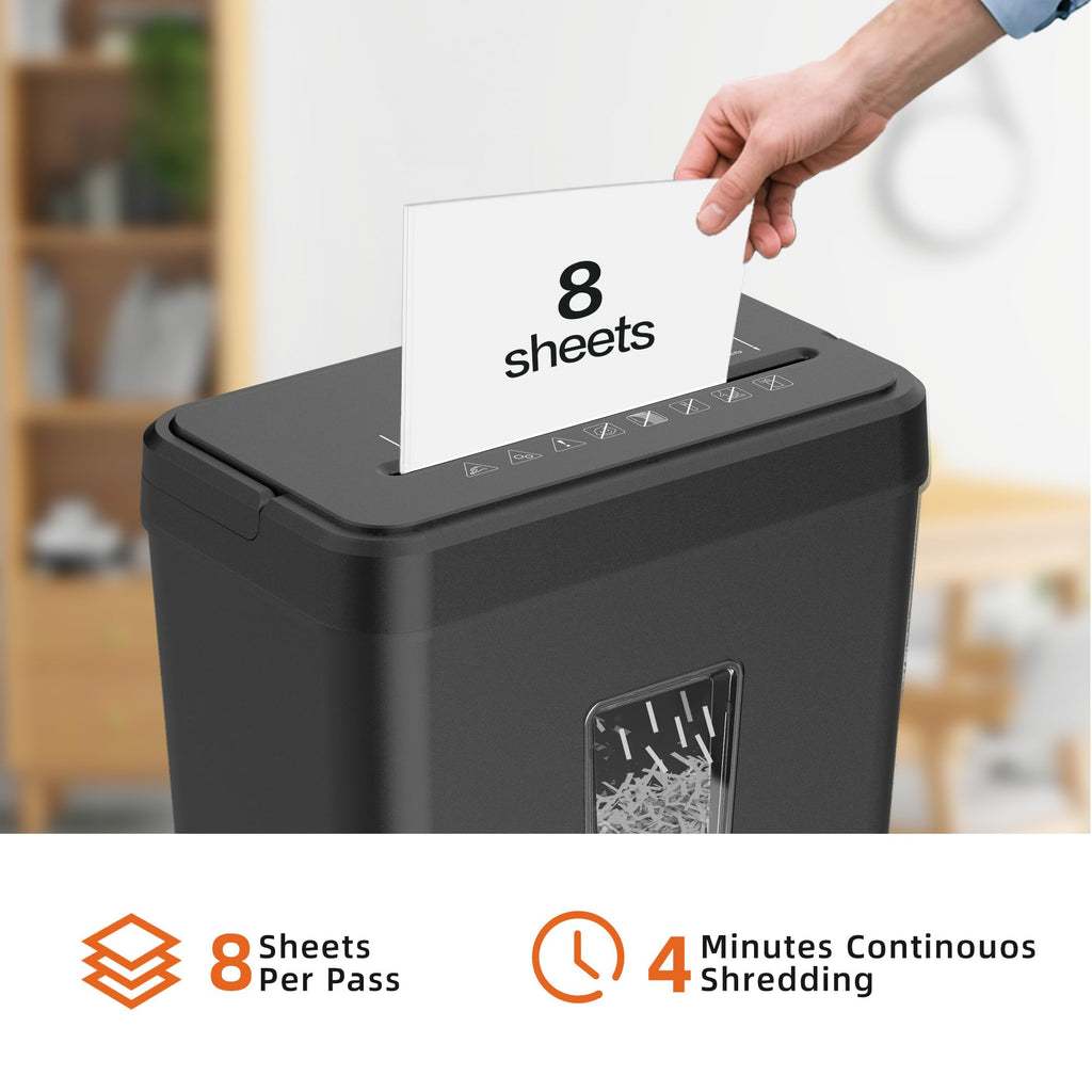 Locksworth 16-Sheet Cross Cut Paper Shredder, 6 Gallon Heavy Duty Commercial Shredder for Home Office, P-4 High Security Shredders for Paper/CD/Credit Card/Staple/Clip, 60 Mins Continuous Running
