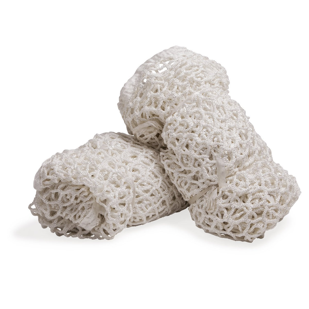 Champion Sports Lacrosse Goal Net - 6mm Official Size White Nylon Net Replacement (Pack of 2)