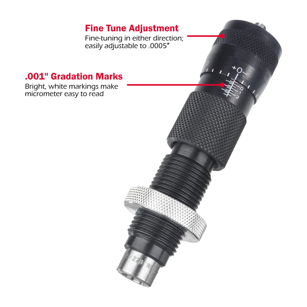 Forster Products Bench Rest Ultra Micrometer Seater Die, Adapts to Most Reloading Press, Reloading Equipment, with .001" Gradation Marks