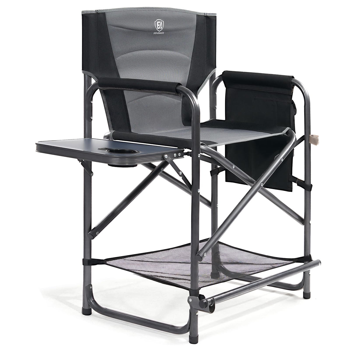 EVER ADVANCED 23.2" Medium Tall Director Chair with Side Table 400LBS Green