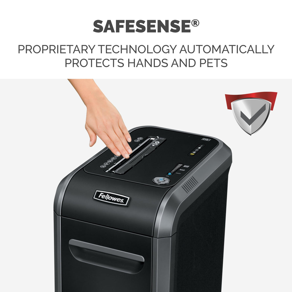 Fellowes âPowershred 79Ci 16-Sheet 100% Jam-Proof Heavy Duty Crosscut Paper Shredder Machine for Office and Home, Black/Dark Silver 3227919