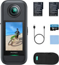 AKASO 360 Action Camera Standard Combo- 5.7K 360 Video with 1/2" 48MP Sensors, 72MP 360 Photo, 360-SuperSmooth, Invisible Selfie Stick Effect, 360Â° Horizon Lock, AI Tracking with 128GB MicroSD Card