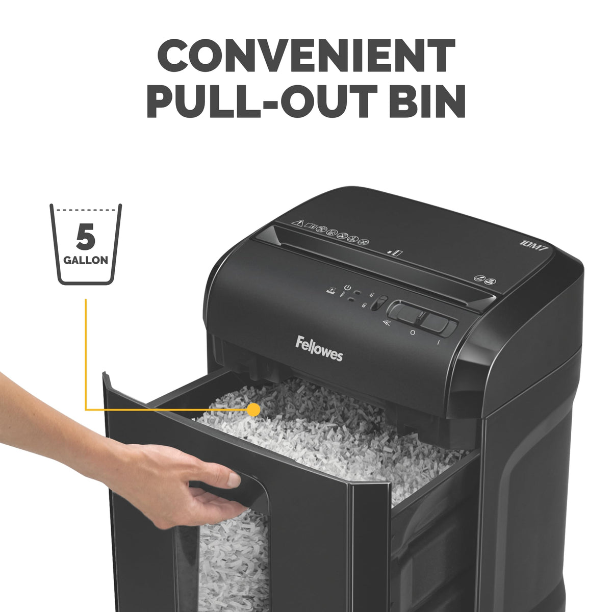 Fellowes AutoMax 100MA 100-Sheet Micro-Cut Autofeed 2-in-1 Paper Shredder for Office/Small Office