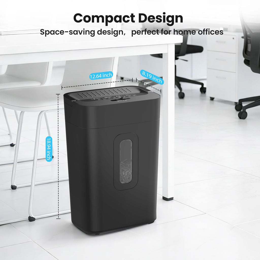 Locksworth 16-Sheet Cross Cut Paper Shredder, 6 Gallon Heavy Duty Commercial Shredder for Home Office, P-4 High Security Shredders for Paper/CD/Credit Card/Staple/Clip, 60 Mins Continuous Running