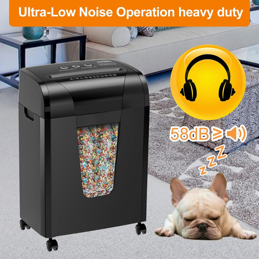 Suntiko 18-Sheet Heavy Duty Cross Cut P-4 Paper Shredder