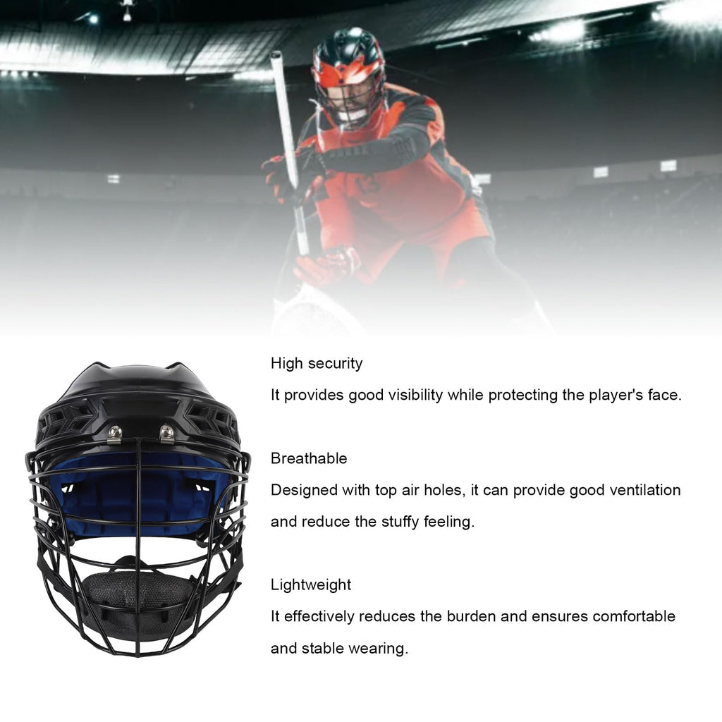 RiToEasysports Lightweight Hockey Helmet, Professional Training Headgear, Face Protective Equipment, Suitable for Players and Sports Enthusiasts