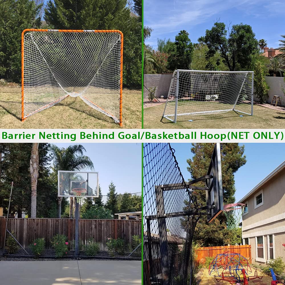 Baseball Softball Backstop Nets, Heavy Duty Sports Netting Barrier #18 Baseball Netting 10'x10'/10'x20'/15'x15'â¦