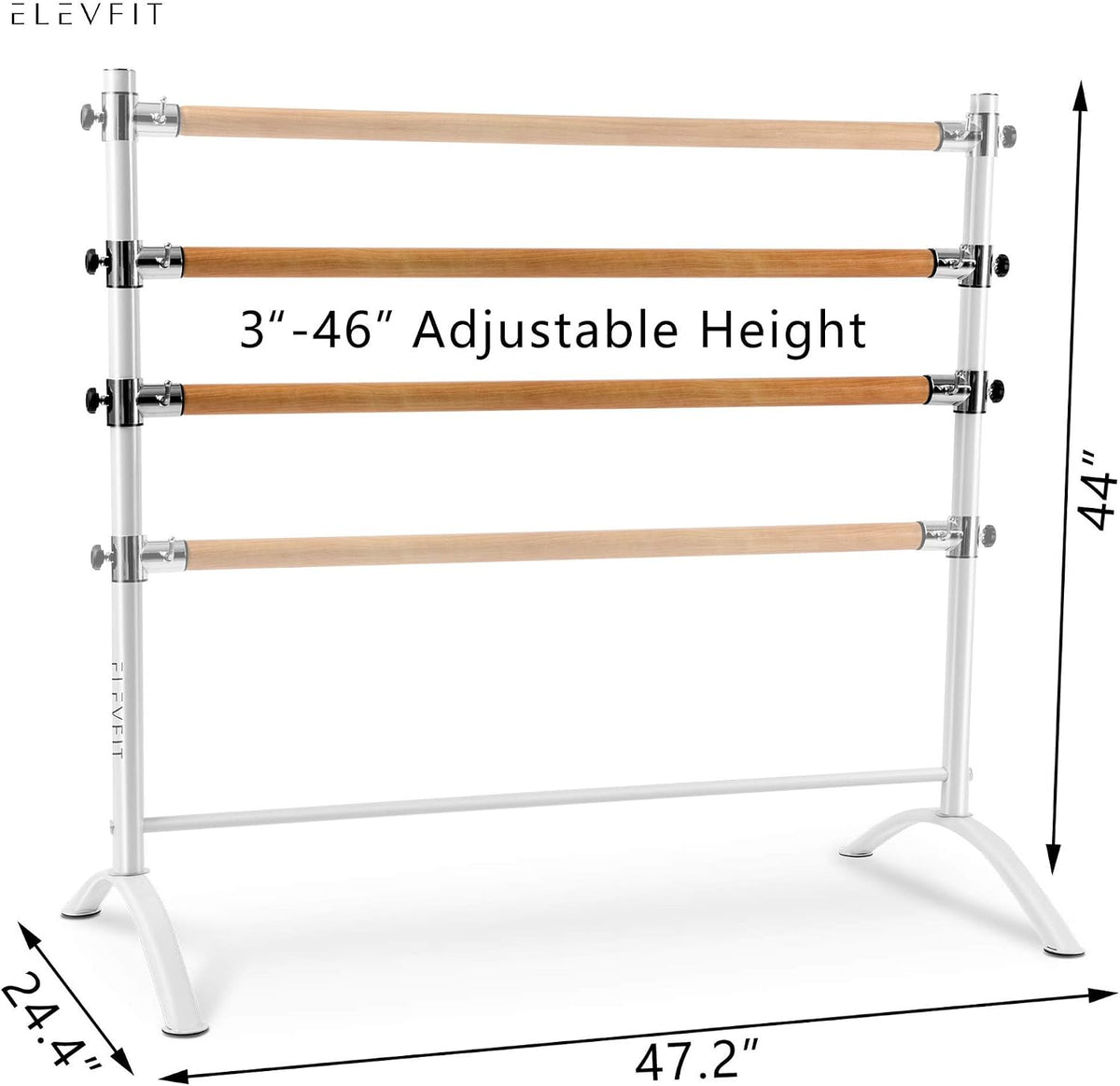 Ballet Bar for Home Workout - Portable Ballet Barre for Home Adult Double Free Standing Ballet Barre Portable Barre Bar for Home Workout Ballet Bar Kids Dance Barre for Home