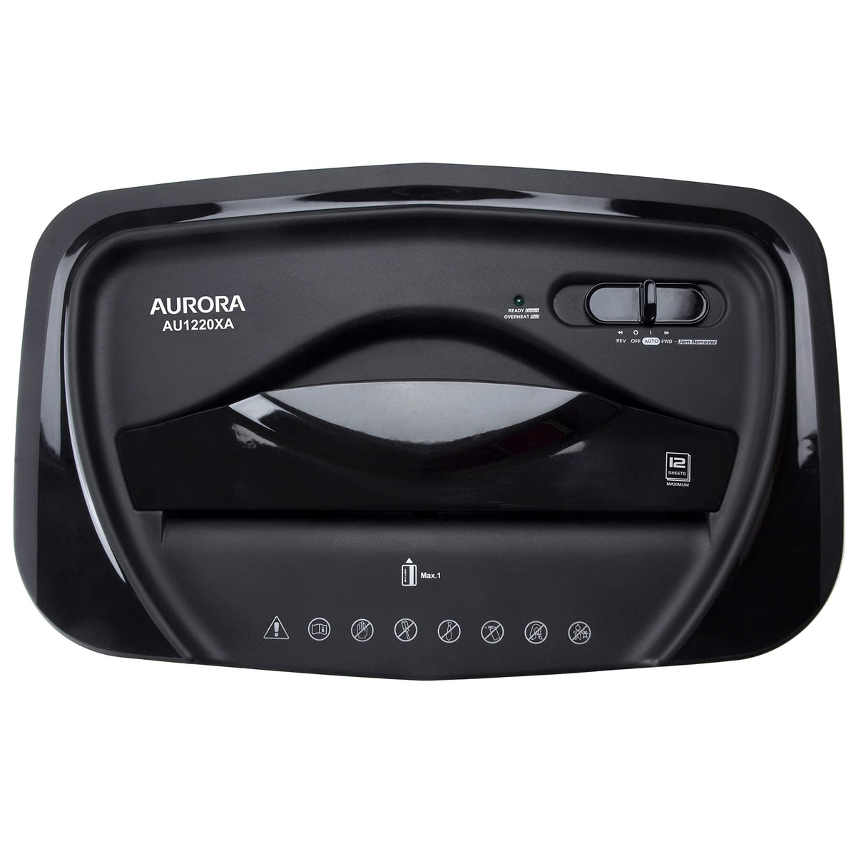 Aurora Anti-Jam 14-Sheet Crosscut Paper/CD and Credit Card Shredder/with 6-Gallon pullout Basket 120 Minutes Continuous Run Time
