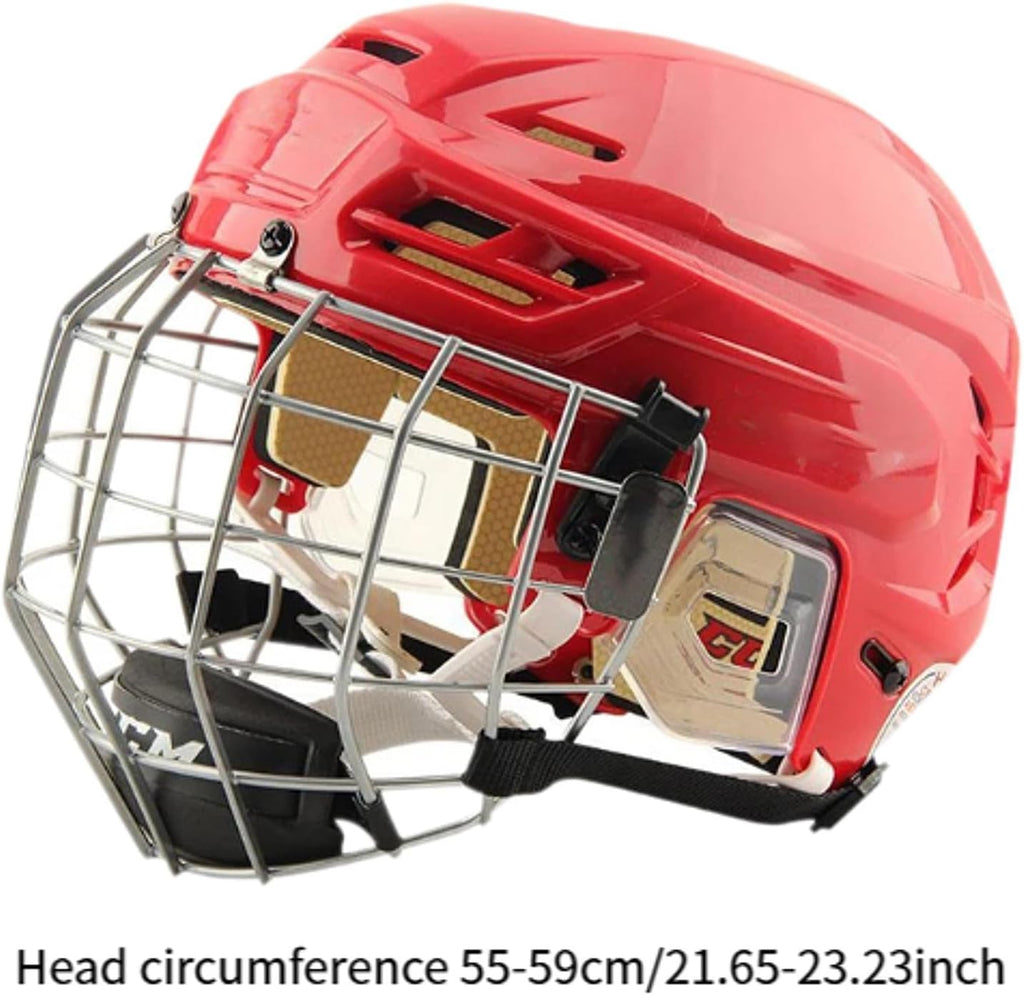 Generic Hockey Helmet with Facemask, Sturdy Professional Exercise Practice Headgear, Match Ice Speed Skate Helmet
