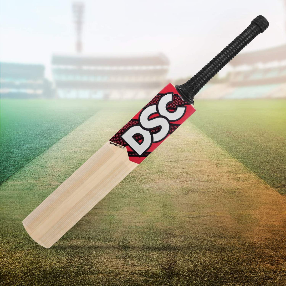 DSC Intense Force Kashmir Willow Cricket Bat for Leather Ball |Size-2 | Light Weight | Free Cover|