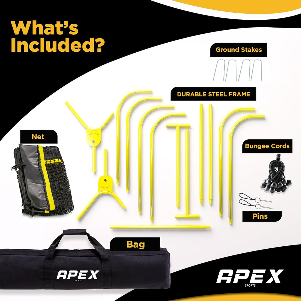 Apex Sports Professional Lacrosse Rebounder Volleyball Rebounder (4x7 Feet)