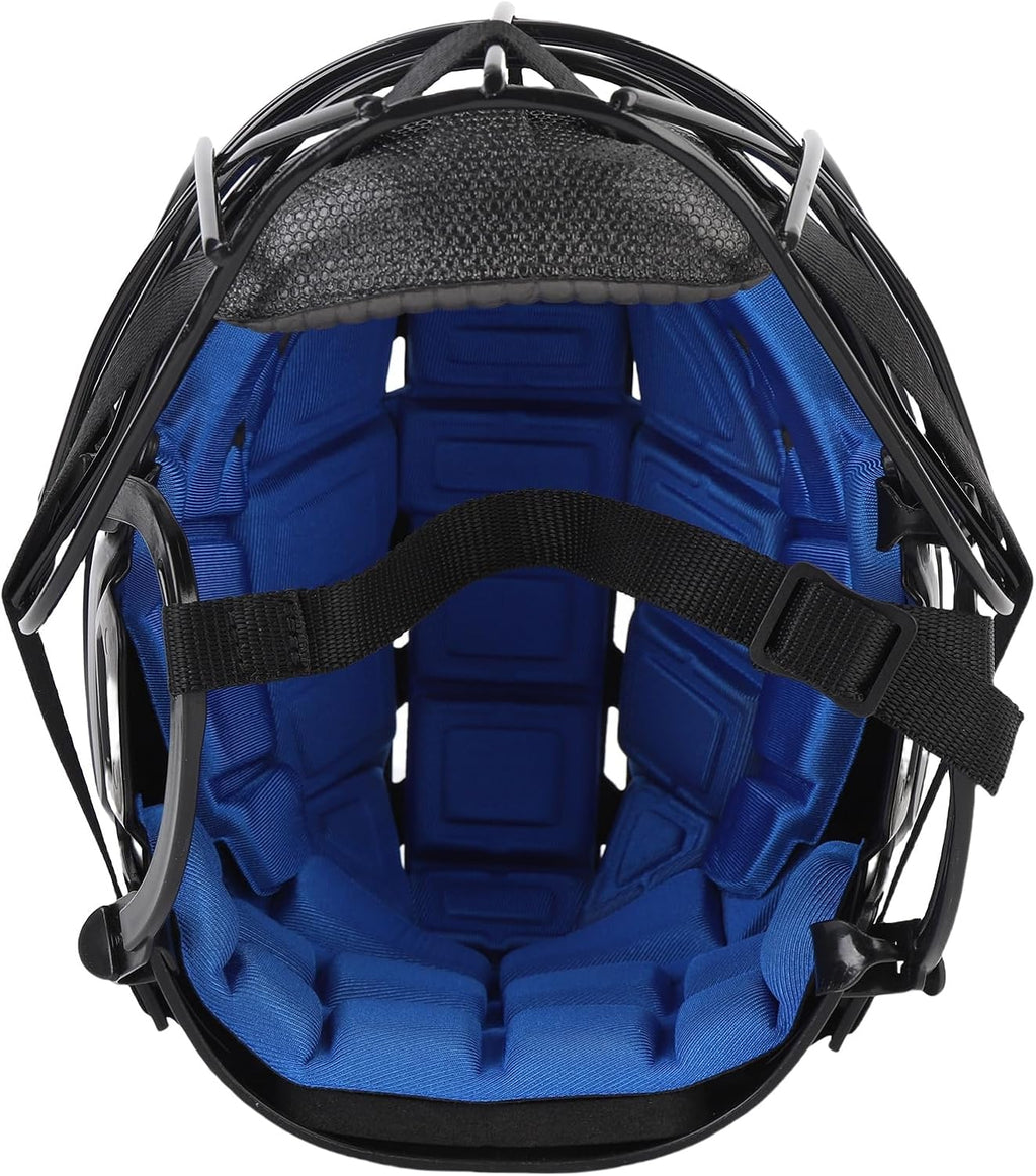 Jiawu Hockey Helmet Combo with Cage, Ventilation & Adjustable Chin Straps, EVA Foam Padding, Reduces Impact and Protects Helmets, Fits for Youth, Adult, High School and College