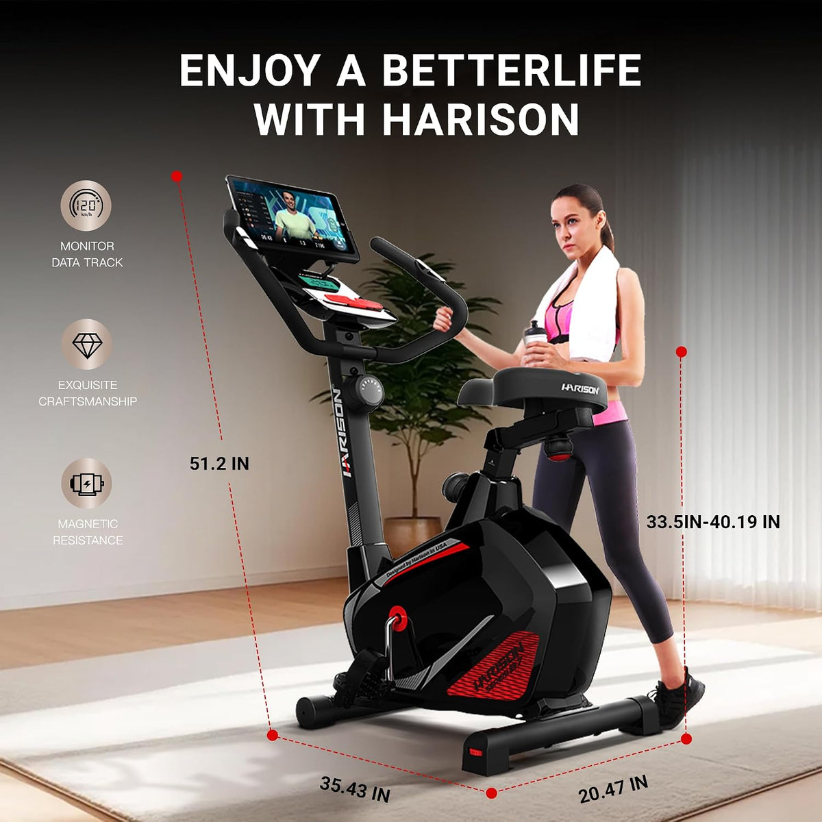 HARISON Exercise Bike for Home