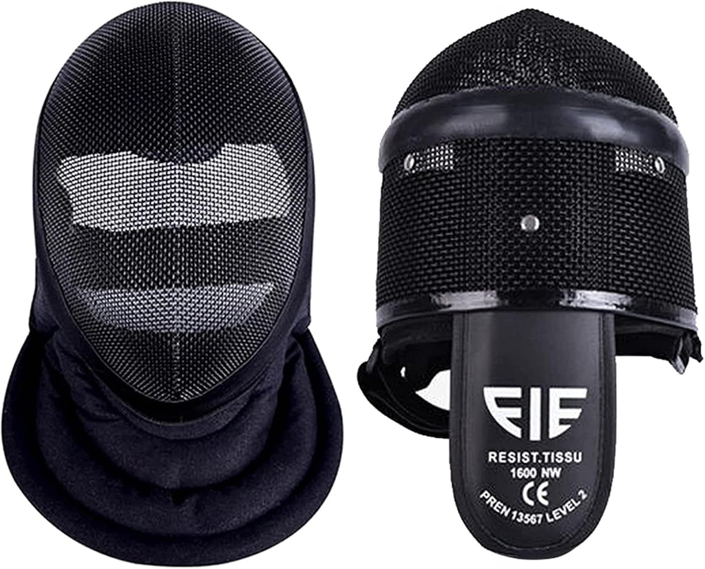 Fencing Mask - Epee CE 350N/1600N Certified National Grade Masque - Fencing Protective Gear Full Face Steel Mesh Fencing Mask for Training, Detachable Inner Lining