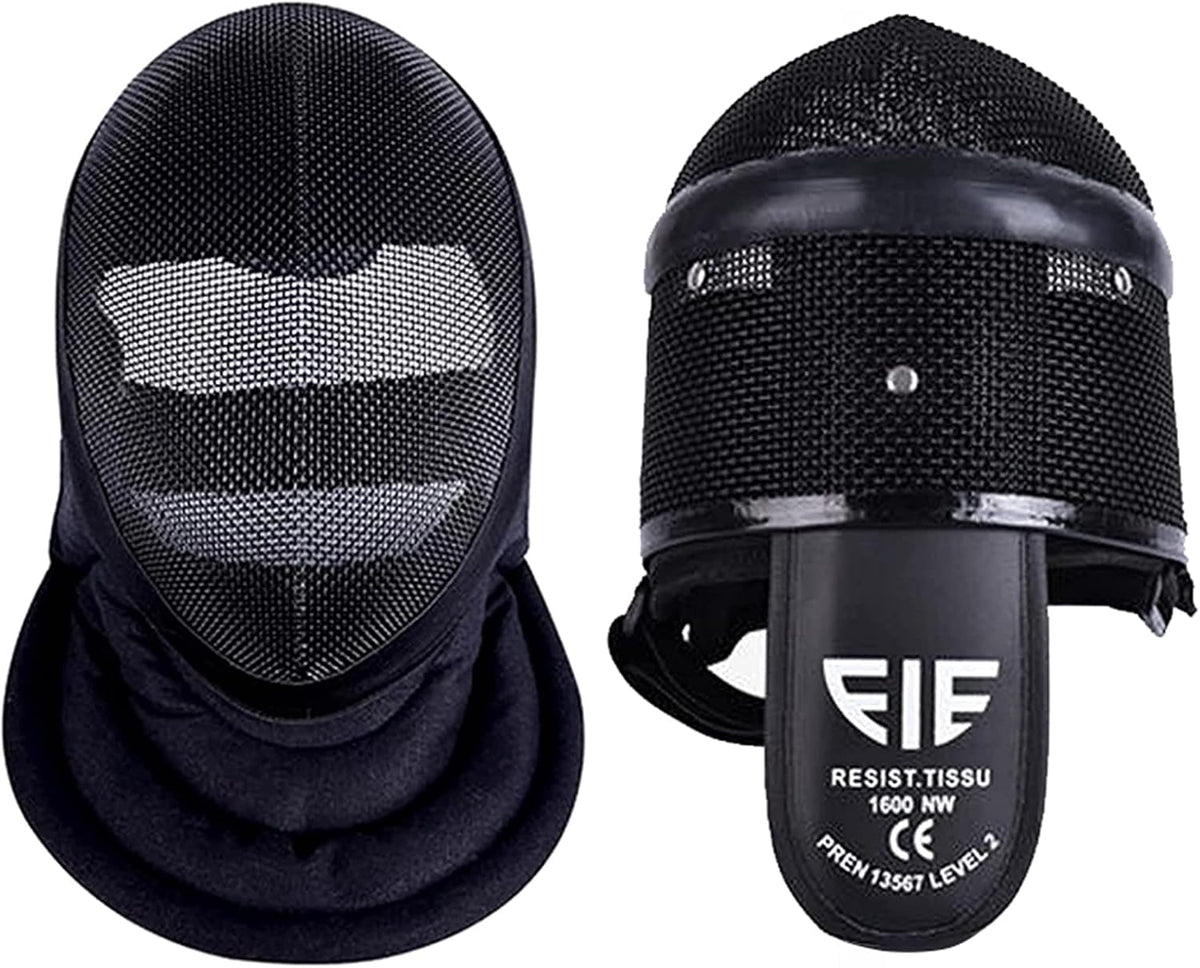 Fencing Mask - Epee CE 350N/1600N Certified National Grade Masque - Fencing Protective Gear Full Face Steel Mesh Fencing Mask for Training, Detachable Inner Lining