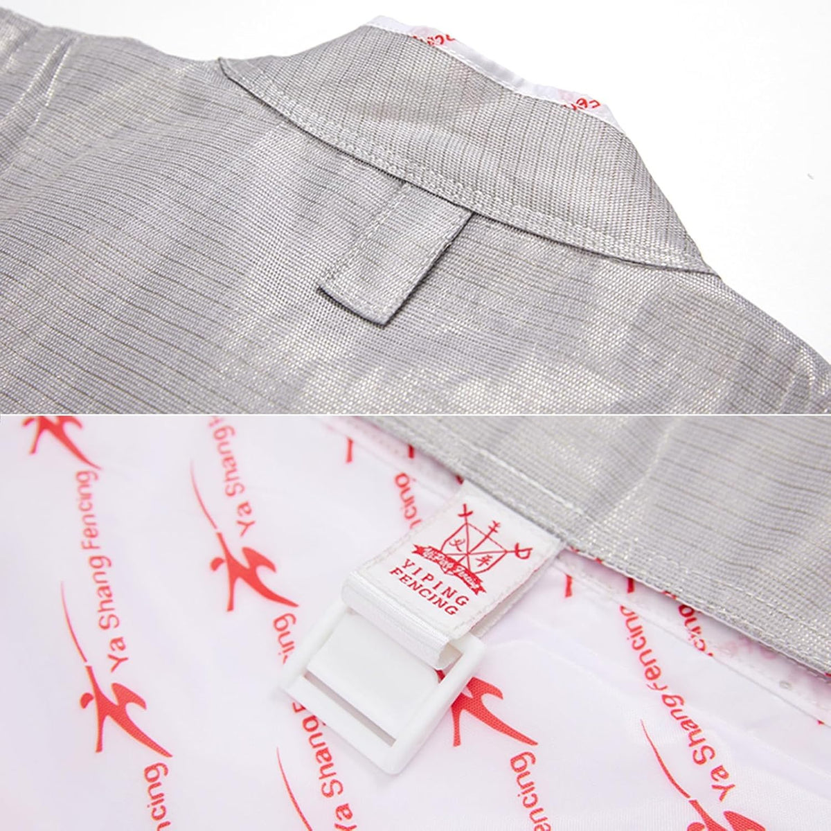 Fencing Lame, Fencing Electric Saber Jacket, Non-Washable Electric Fencing Metal Jacket Metallic Vest - Unisex Fencing Uniform(46#)