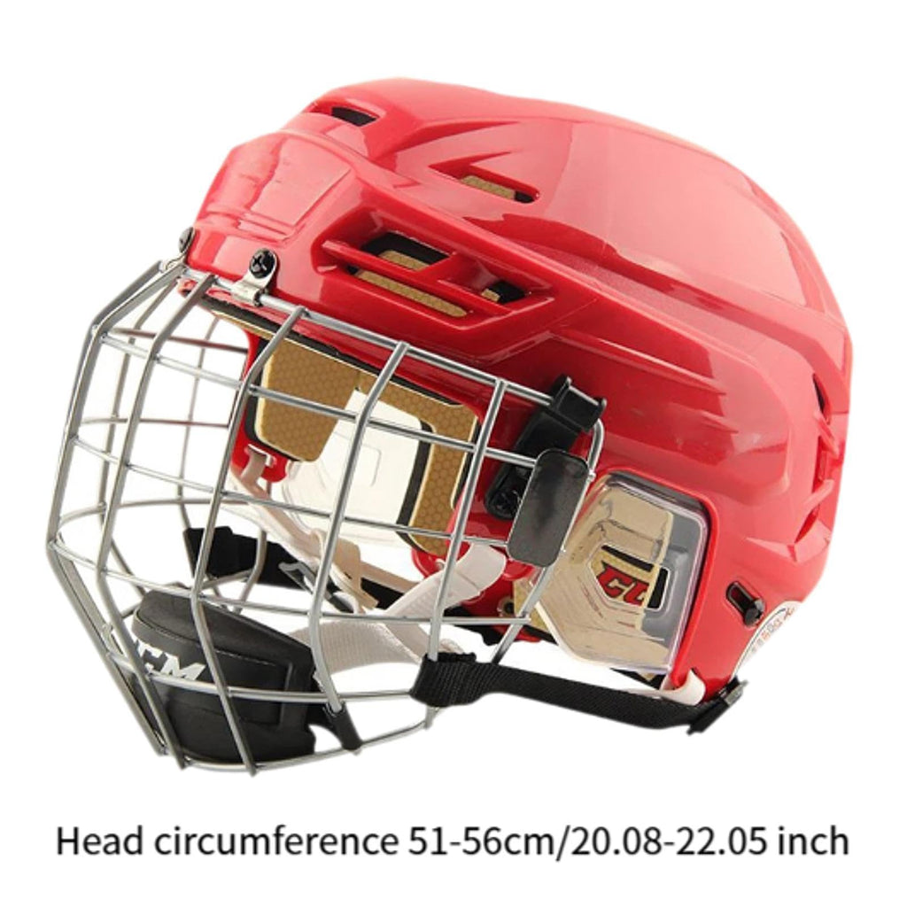 Generic Hockey Helmet with Facemask, Sturdy Professional Exercise Practice Headgear, Match Ice Speed Skate Helmet