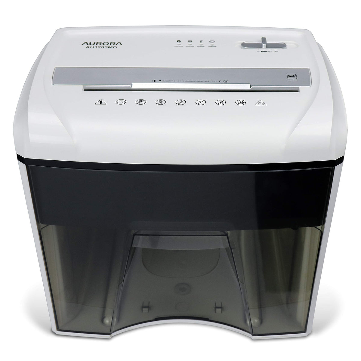 Aurora High Security 150-Sheet Auto Feed Micro-Cut Paper and Credit Card Shredder with 6.3 Gallon Pullout Basket / 60 Minutes/Security Level P-4