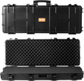 VEVOR Rifle Case, Rifle Hard Case with 4 Layers Fully-protective Foams, Lockable Hard Gun Case with Wheels, IP67 Waterproof & Crushproof, for Rifles or Shotguns