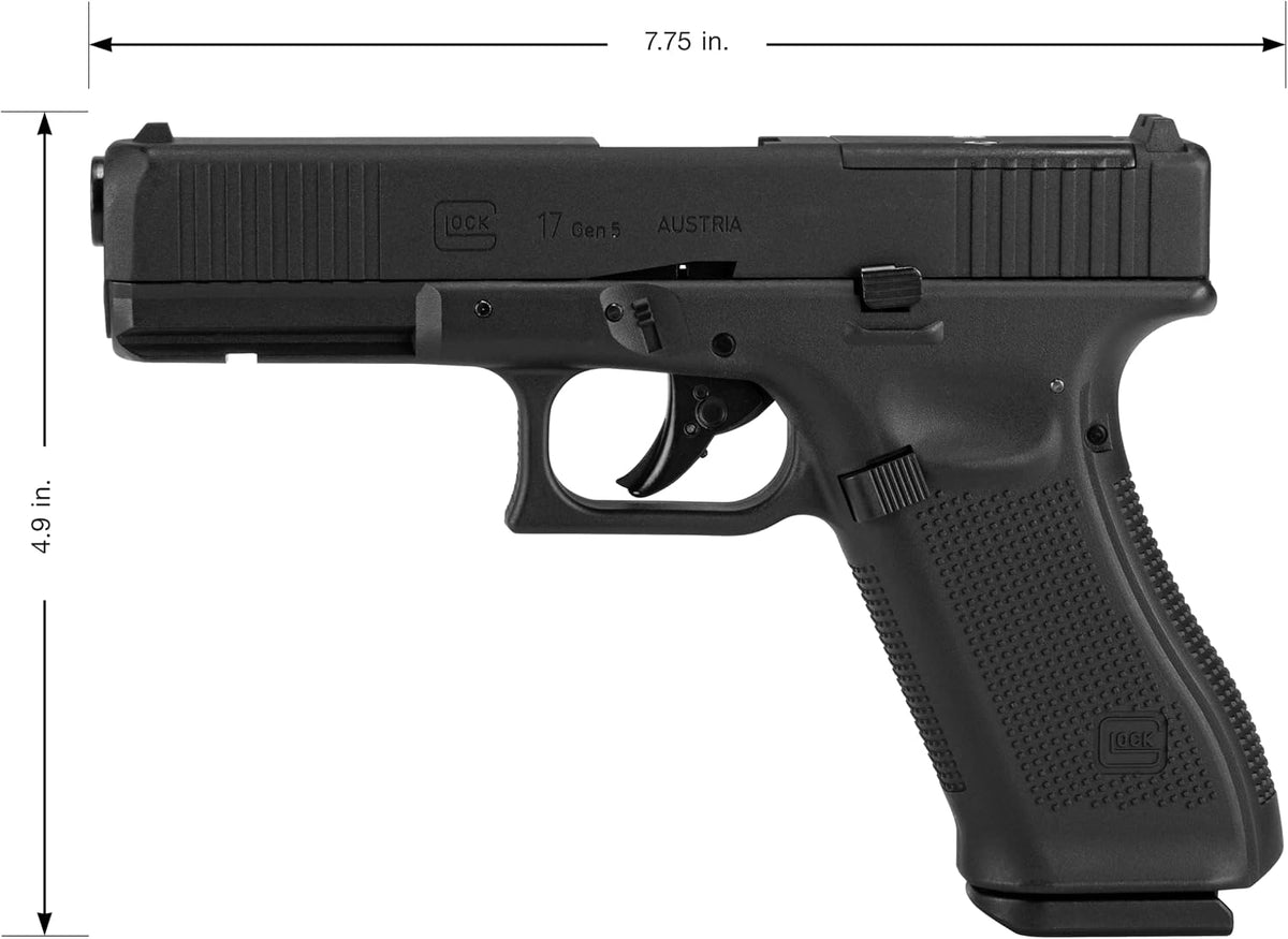 Glock 17 Gen 5 MOS Blowback .177 Caliber BB Gun Pistol, Black