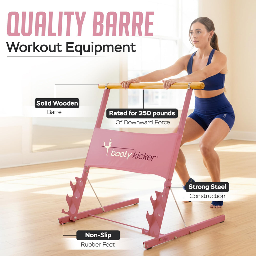 Portable Folding Exercise Bar for Barre, Balance and Ballet Home Workouts