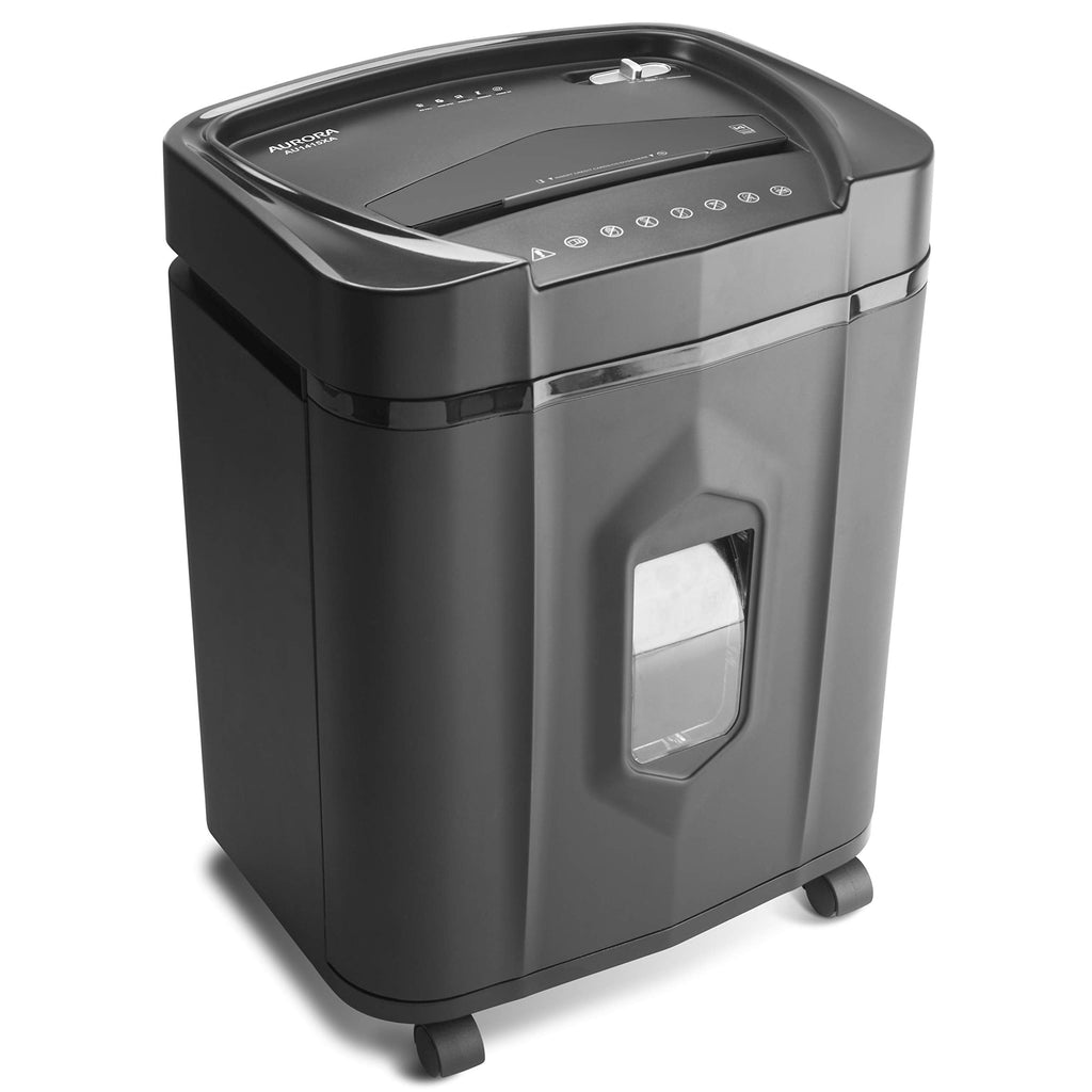 Aurora Anti-Jam 16-Sheet Crosscut Paper/CD and Credit Card Shredder/ 5-Gallon pullout Basket 30 Minutes Continuous Run Time
