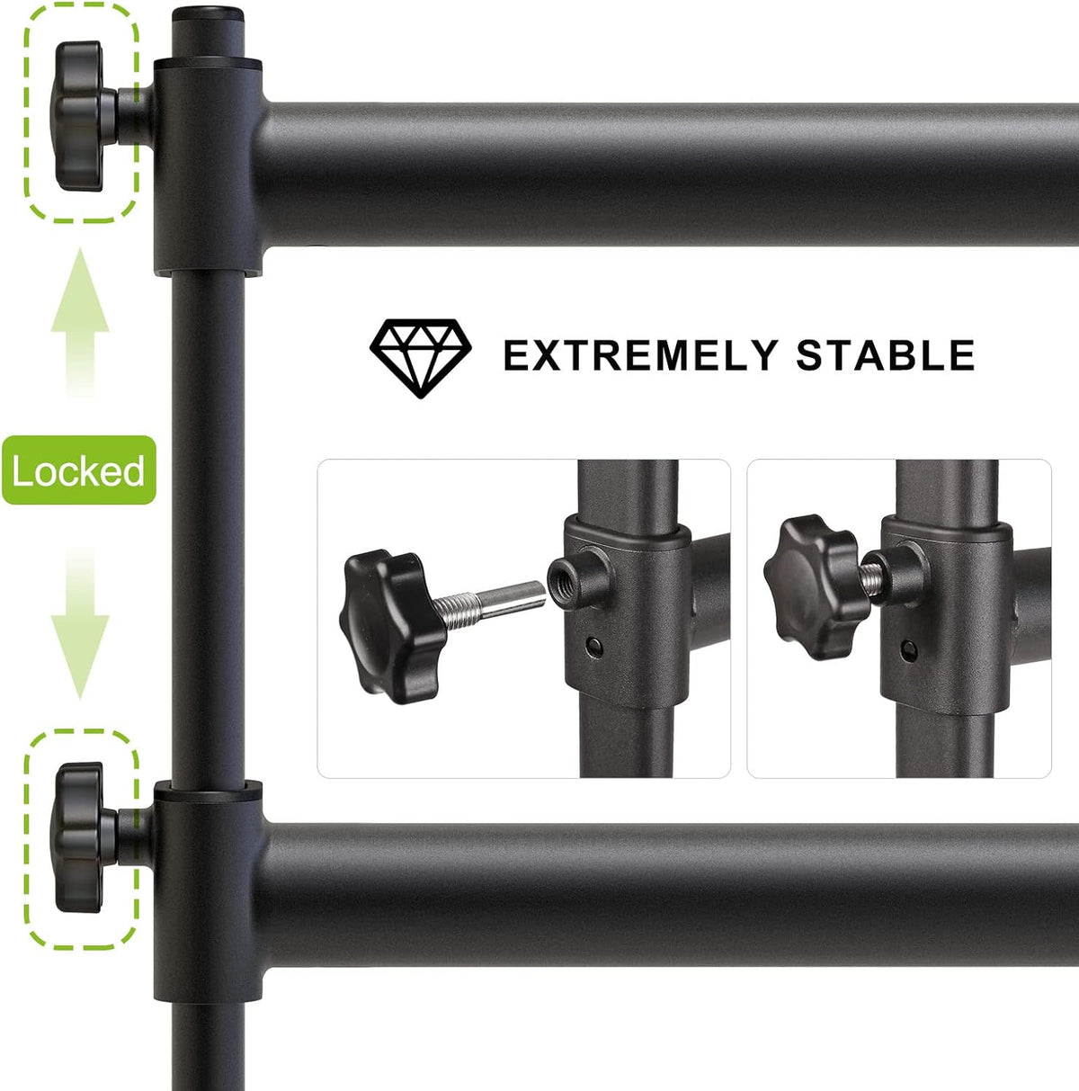 SELEWARE Height Adjustable Ballet Barre Freestanding Ballet Bar, 4/5/6 FT