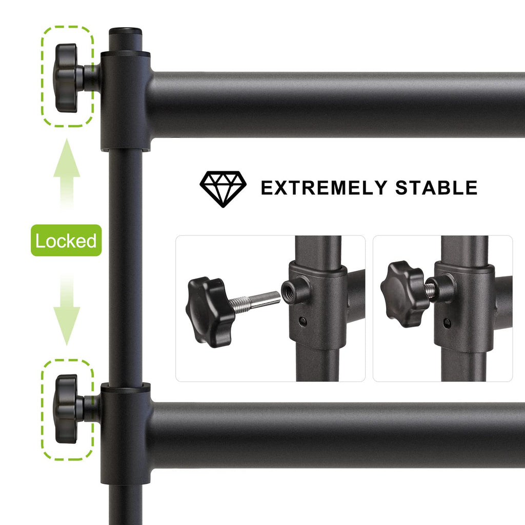 SELEWARE Height Adjustable Ballet Barre Freestanding Ballet Bar, 4/5/6 FT