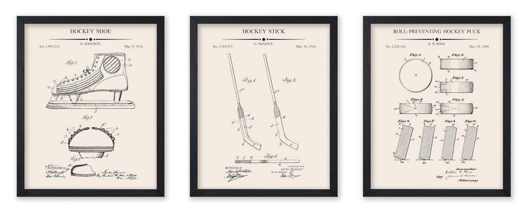 Poster Master 3-Piece Fencing Blueprint Poster - Fencing Garment Patent Print - Fencing Mask Design - Target Art - Sports Design - Technical Drawing Print - Gym or Office Decor - 8x10 Brown Framed