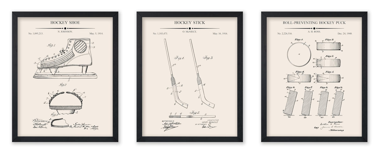 Poster Master 3-Piece Fencing Blueprint Poster - Fencing Garment Patent Print - Fencing Mask Design - Target Art - Sports Design - Technical Drawing Print - Gym or Office Decor - 8x10 Brown Framed