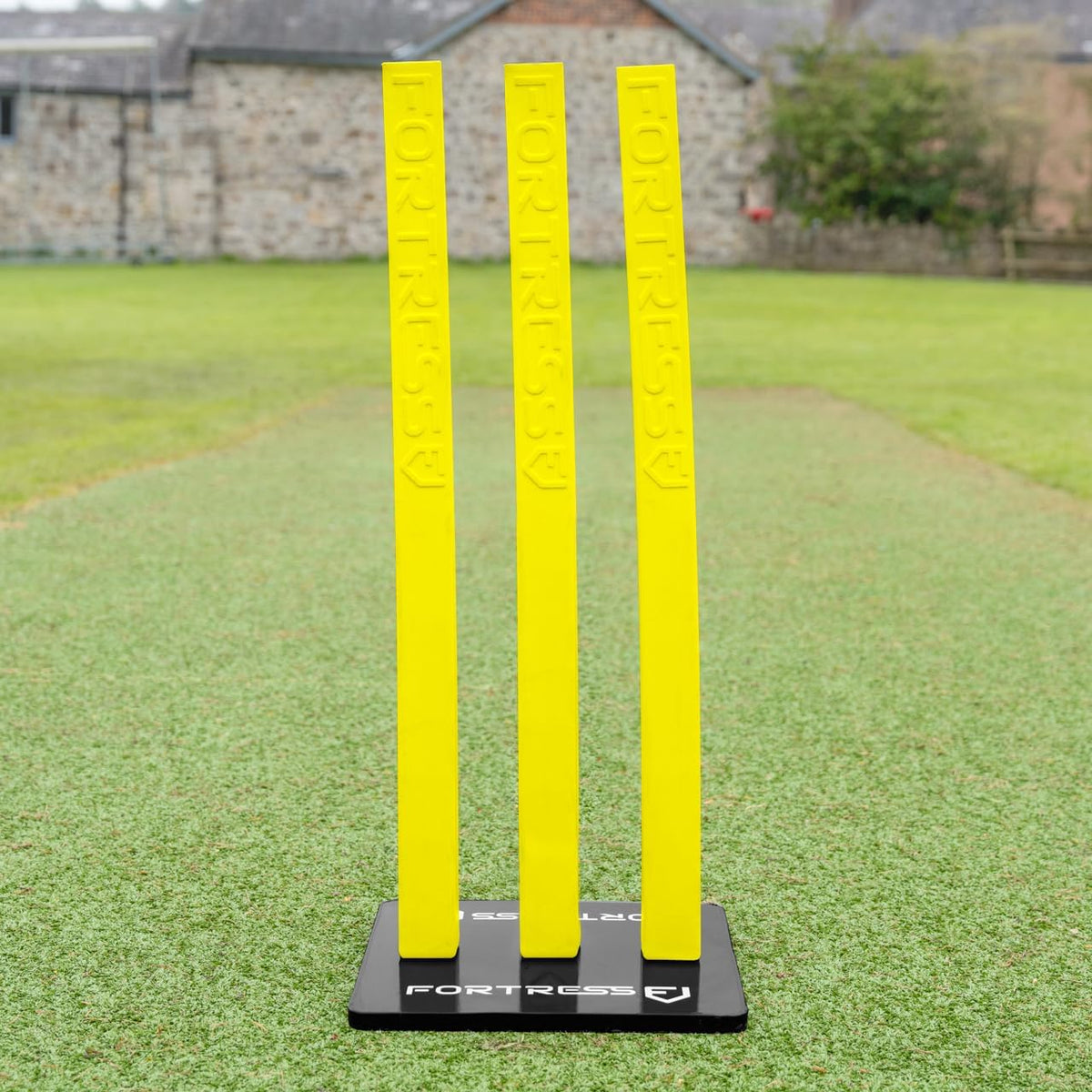 FORTRESS Flexi Cricket Stumps [Multi Pack with Base] | Cricket Training Equipment | Suitable for Bowling & Fielding Drills