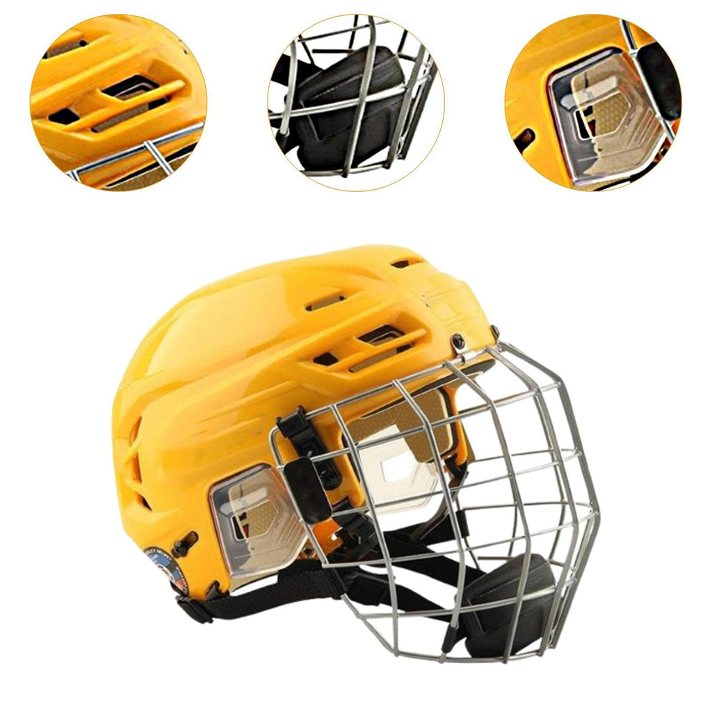 harayaa Hockey Helmet with Facemask Polyethylene Shell Roller Skating Helmet Enhanced Comfort Suitable for Sports Training Competiti