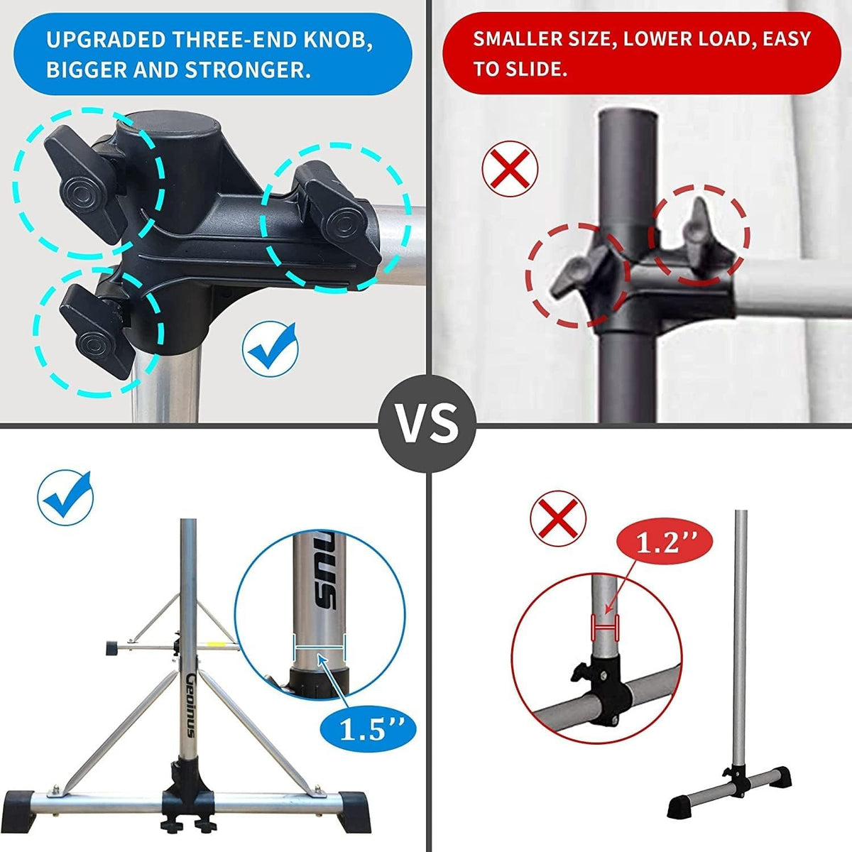 8FT Adjustable Ballet Barre for Studio, Double Bar for Stretching Dance