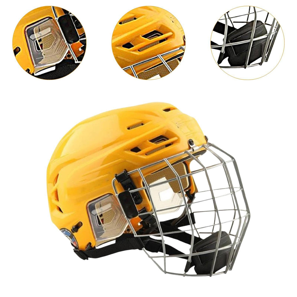 harayaa Hockey Helmet with Facemask Polyethylene Shell Roller Skating Helmet Enhanced Comfort Suitable for Sports Training Competiti