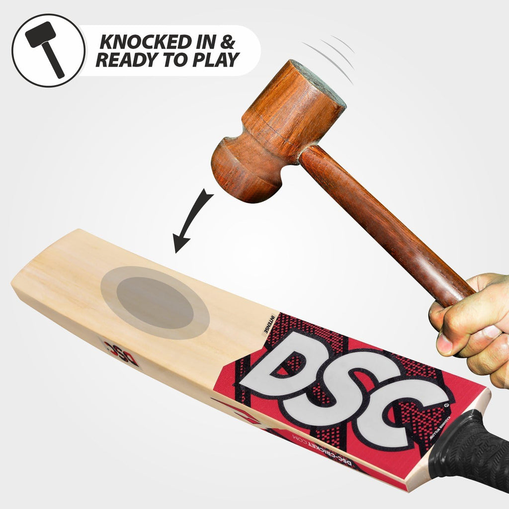 DSC intense Zeal Kashmir Willow Cricket Bat for Leather Ball |Size- Harrow | Light Weight | Ready to Play| Free Cover|