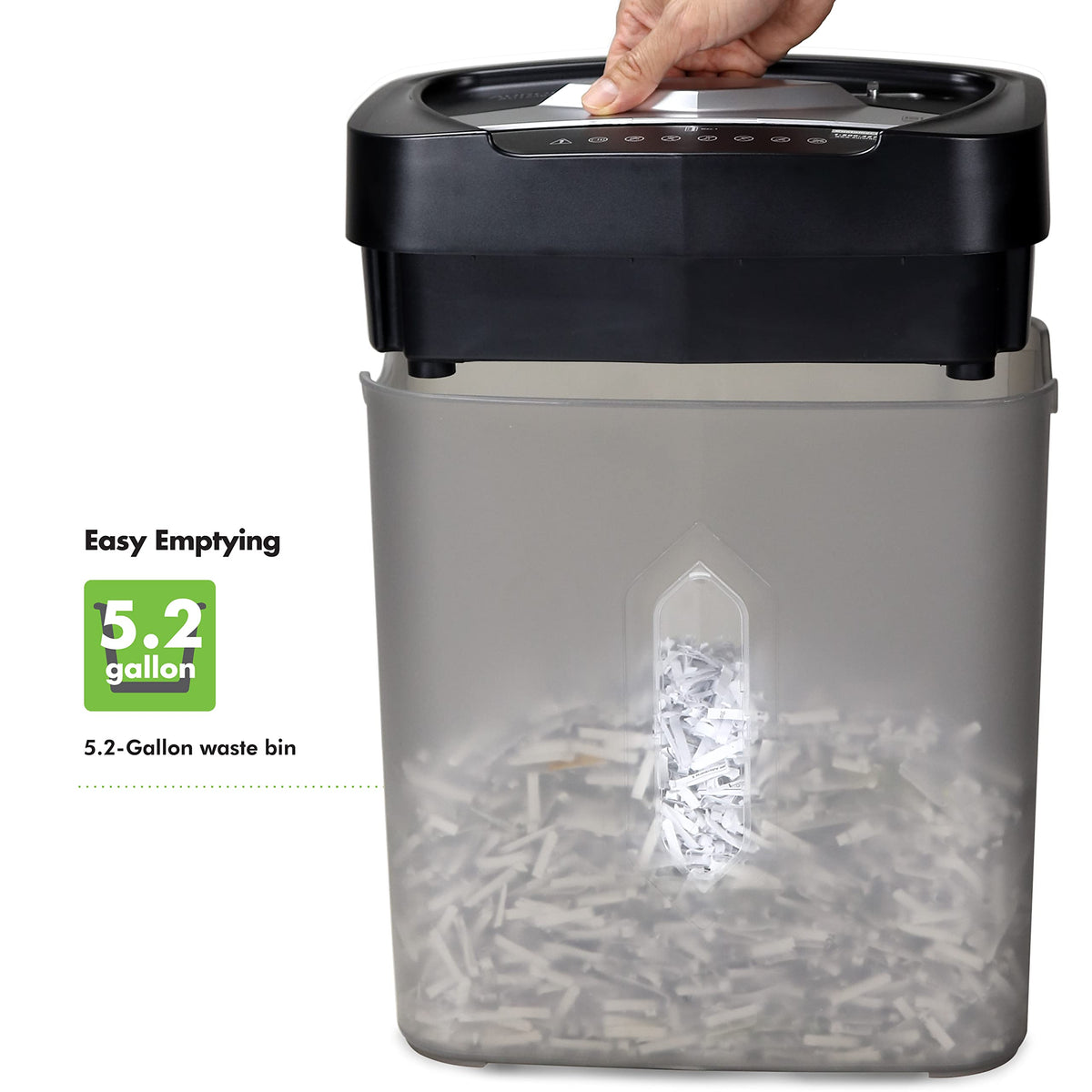 Aurora AU1645XA 16-Sheet Cross-Cut Paper and CD/Credit Card Shredder/5-Gallon Pullout Basket/ 30 Minutes Run Time