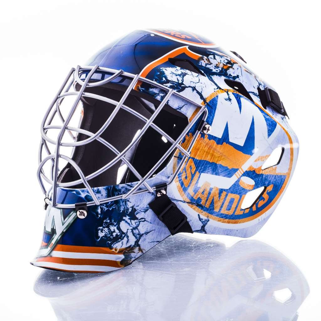 Franklin Sports Team Licensed NHL Hockey Goalie Face Mask - Goalie Mask for Kids Street Hockey - Youth NHL Team Street Hockey Masks