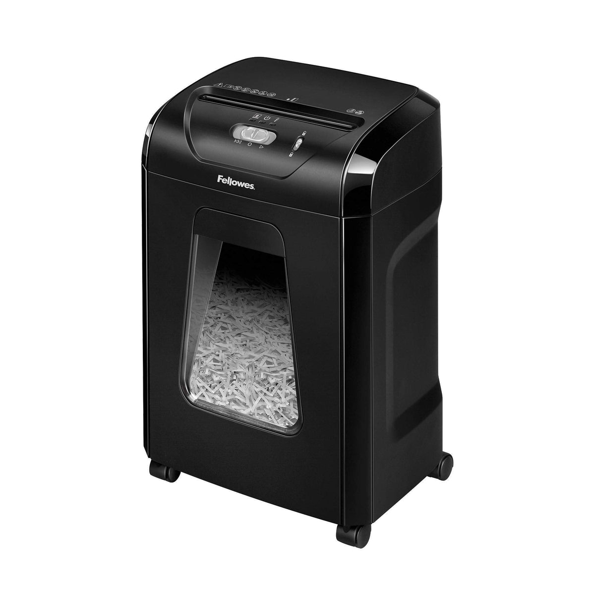Fellowes Powershred 12 Sheet Cross-Cut Paper Home Office Paper Shredder, 19.50" H x 9.69" W x 13.44" D