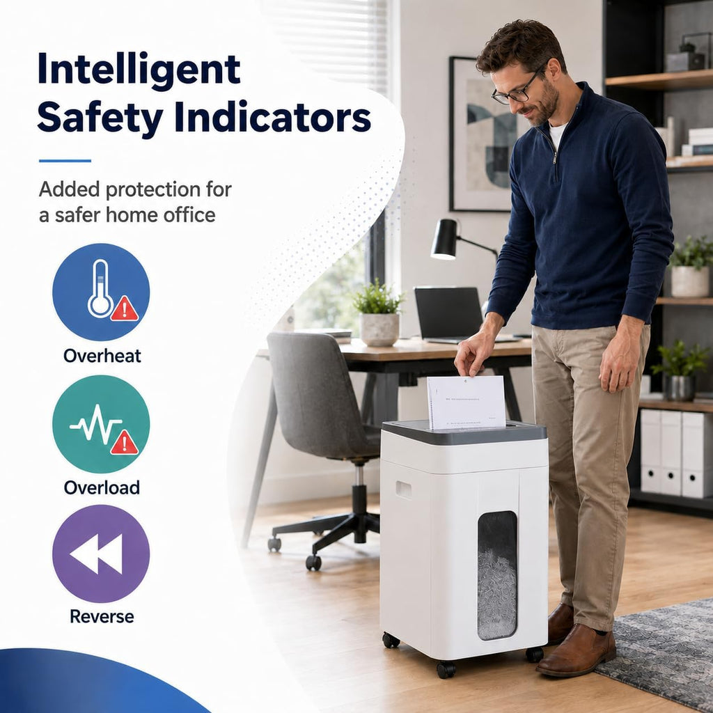Auto Feed Paper Shredder 400-Sheet Micro Cut Security Level P-5
