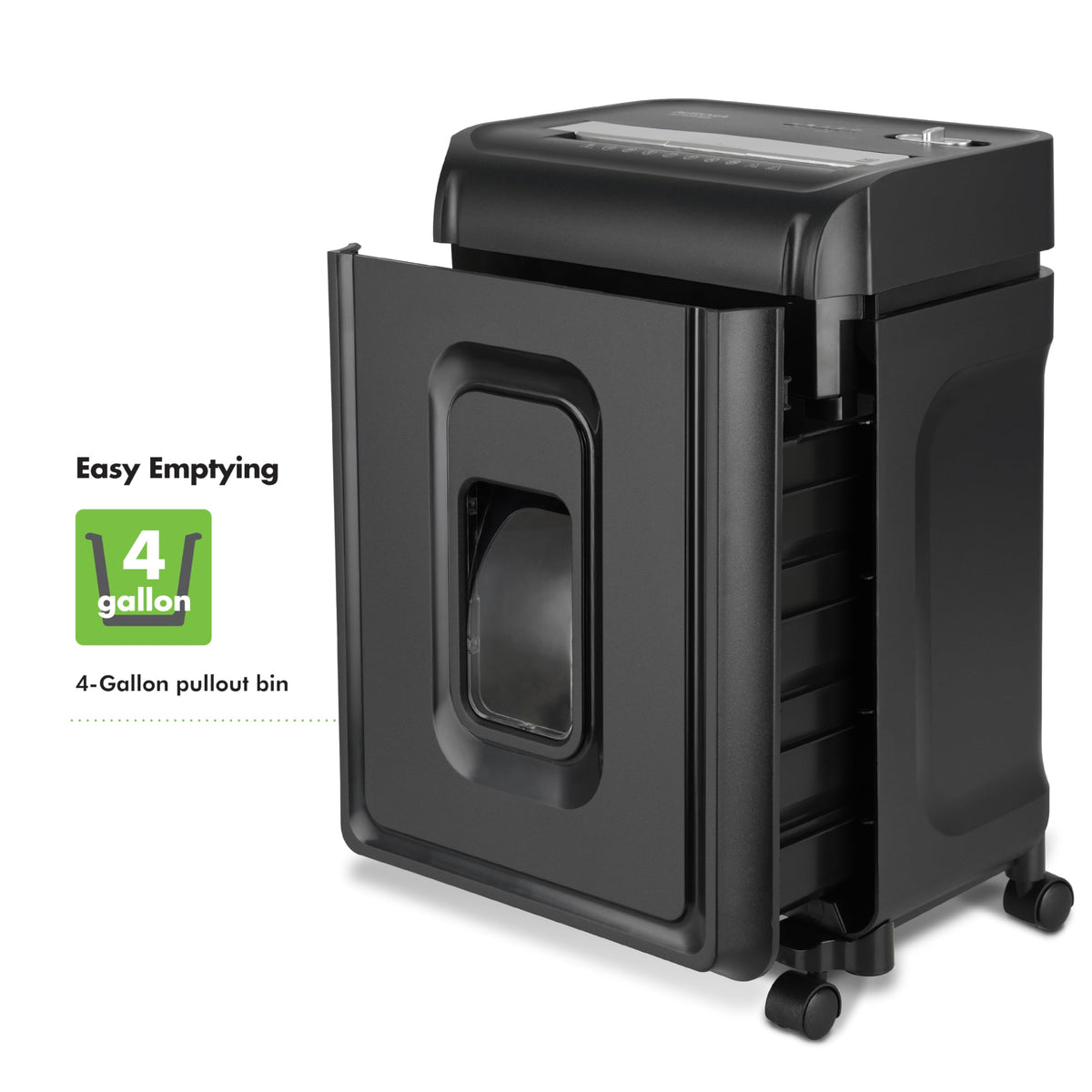 Aurora AU1880XA Heavy Duty Anti-Jam 18-Sheet Crosscut Shredder/60 Min Run Time/ 7-Gallon Pullout Basket and Casters