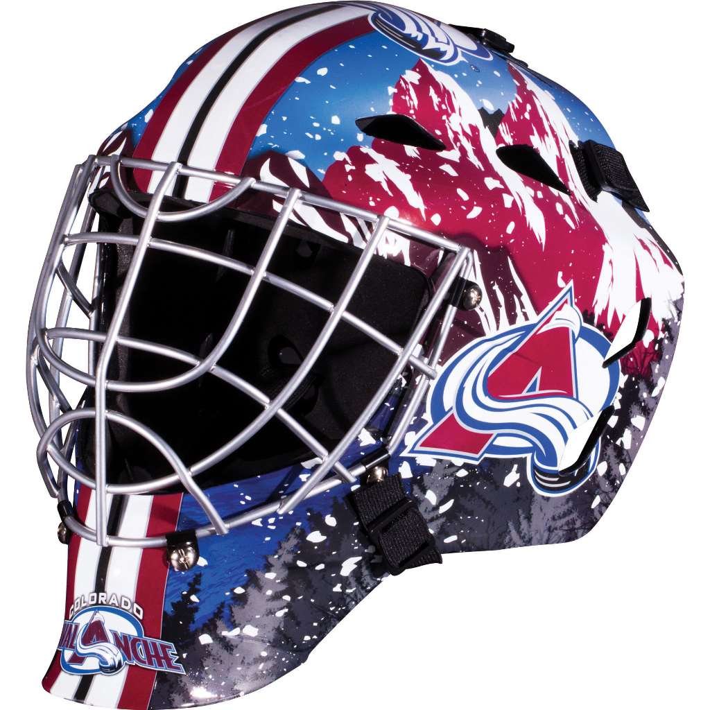 Franklin Sports Team Licensed NHL Hockey Goalie Face Mask - Goalie Mask for Kids Street Hockey - Youth NHL Team Street Hockey Masks