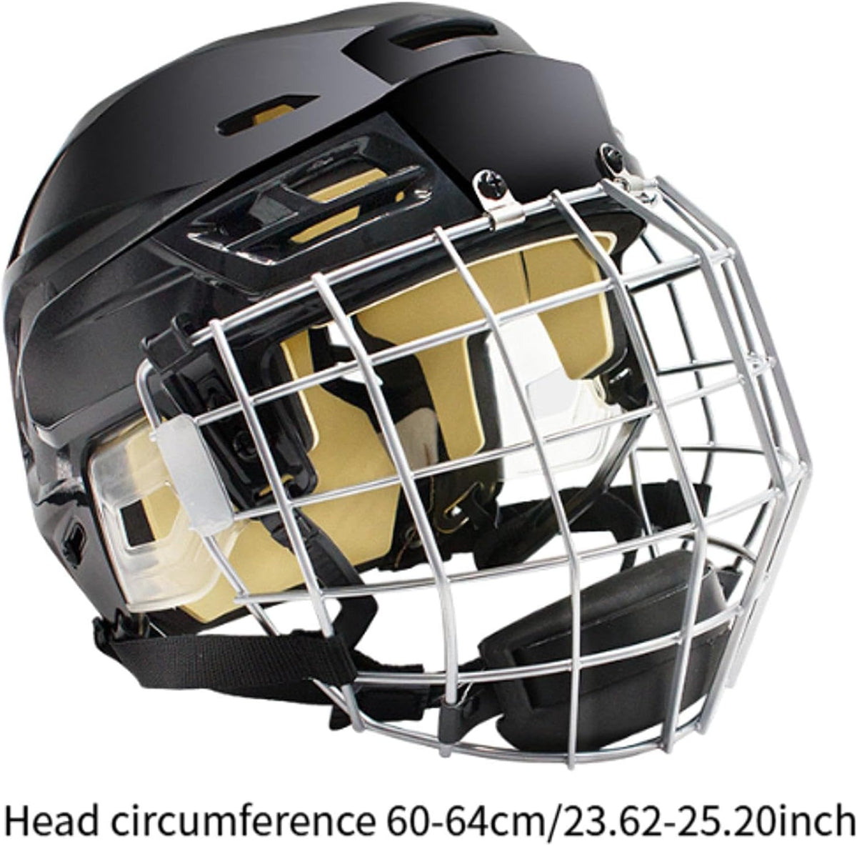 SM SunniMix Hockey Helmet Training Competition Sturdy Professional Adjustable Breathable Ice Skate Helmet with Facemask