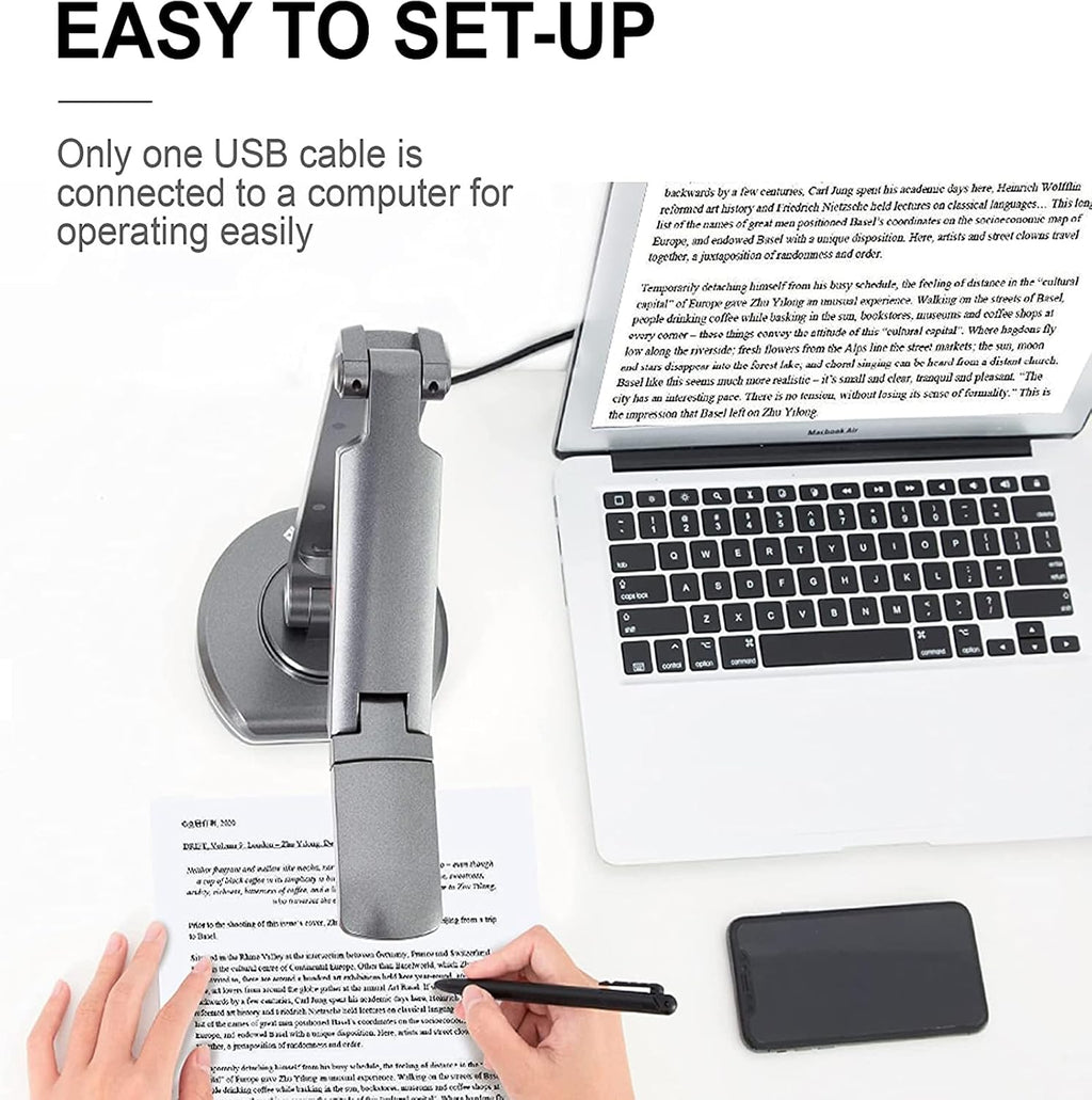 2-Pack JOYUSING V500S Joy-DocCam Document Camera and Get 1 for Free - 1/4" CMOS Sensor, 8.0 Megapixel Camera, 100x Digital Zoom Function, Built-in Microphone, Autofocus Lens, Flexible Arms